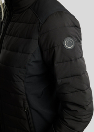 Montar Ruby gewatteerde jas met softshell - zwart