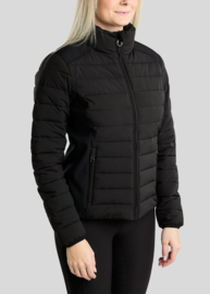 Montar Ruby gewatteerde jas met softshell - zwart