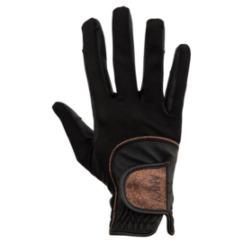 Anky handschoenen Mesh zwart/ koper