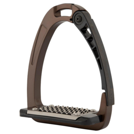Acavallo beugels Arena Alupro 12 cm bruin/zwart