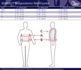 Harry horse Bodyprotector SlimFit junior Colours