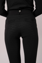 Montar Brielle Yati Highwaist Crystal Pockets - black , Fullgrip maat 36
