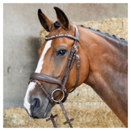 Harry horse hoofdstel Soft Bombastic Crystals bruin Full