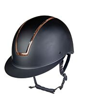 Hkm Rijhelm -Lady Shield- zwart/rosegold