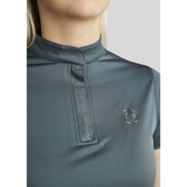 Montar MoBriella trainingshirt with gun Metal Crystals Dark Slate