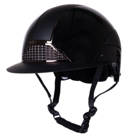 Qhp Veiligheidscap Miami polo visor zwart