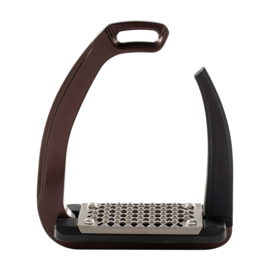 Acavallo stijgbeugels REL-X Easy zwart/bruin