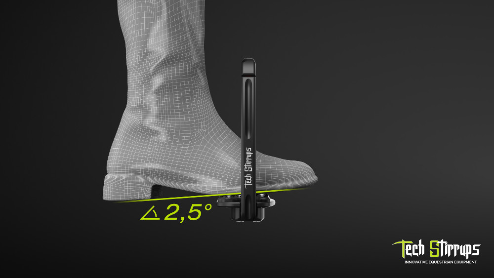 Veiligheidsbeugels Tech Stirrups Venice Sloped Evo zwart