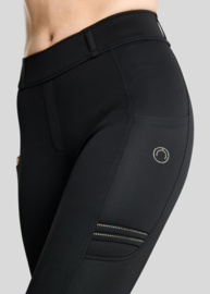 Montar Pull wilma on met plooien en gouden kwartskristallen - Fullgrip, zwart