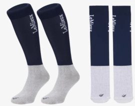 Lemieux competition socks 2 pack zwart of blauw
