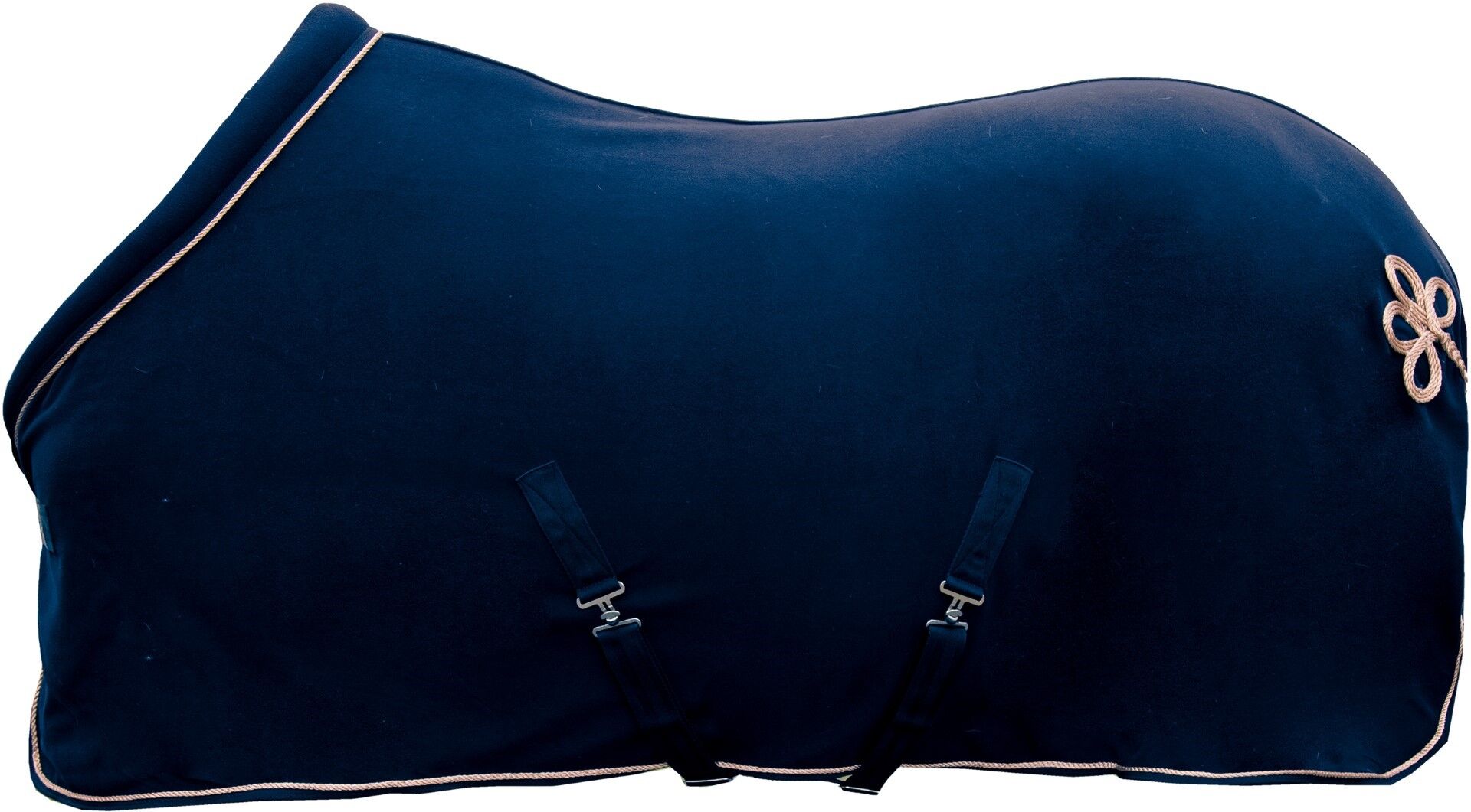 Hkm zweetdeken Rosegold Glamour style Navy maat 195