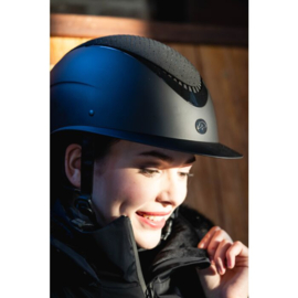 Hkm rijhelm Alarion Diamond zwart/zwart