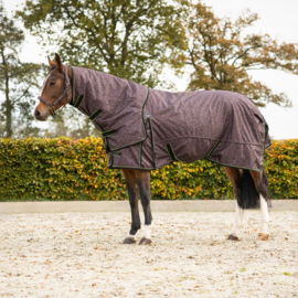 Qhp Regendeken 1200D turnout collection 150gr afneembare hals driftwood