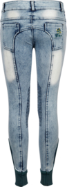 Harry horse rijbroek Denim Diva Sea Breeze Grip maat 152