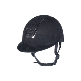 Hkm Cap -Lady Shield Sparkle Velours zwart