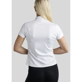 Montar MoBlair trainingshirt with Dark Grey Crystals wit