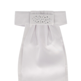 Qhp Plastron Zizah wit / zilver M