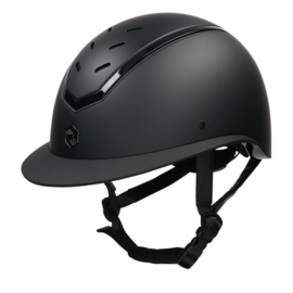 Charles Owen Cap Kylo Wide Peak Black Matte/Black Gloss