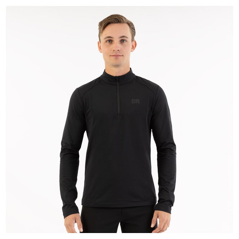 BR shirt met halve rits Jackson heren Meteorite