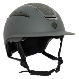 Riding helmet IRHOlania Deluxe big visor  grey