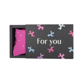 Kniekous gift box Isalyn (set van 2) Qhp