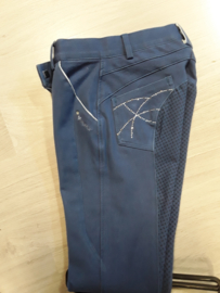 Montar rijbroek Sadie Denim stone full grip