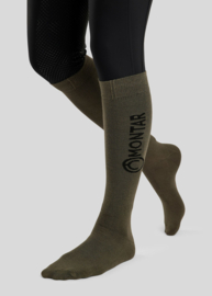 Montar Bamboe sokken met logo - Dusty green