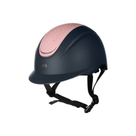 Hkm rijhelm Sydney kids donkerblauw/rose