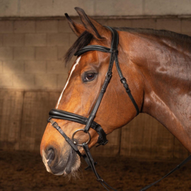 Harry horse hoofdstel Soft Carbon Black Edition zwart