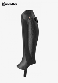 Cavallo carbon chaps zwart kuit 36 cm hoogte 48 cm