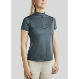 Montar MoBriella trainingshirt with gun Metal Crystals Dark Slate