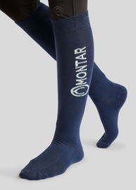 Montar Bamboe sokken met logo - navy