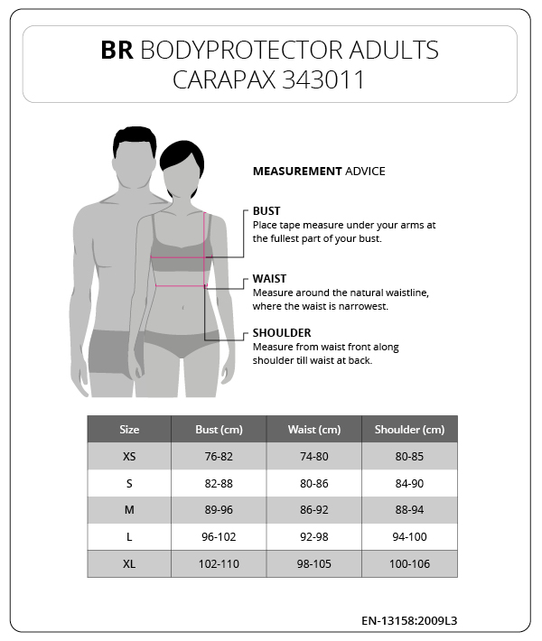 BR bodyprotector Thorax volwassenen