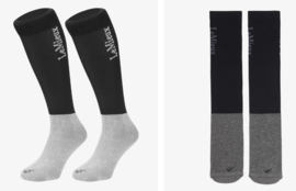 Lemieux competition socks 2 pack zwart of blauw