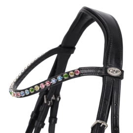 Qhp Hoofdstel Isalyn incl. teugel zwart pony