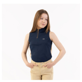 BR Eevolv mouwloos shirt met halve rits Kyona Pageant blue