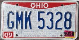 Ohio Originele license plate .