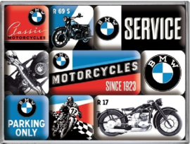 BMW Motorcycles. Koelkastmagneten set a 9 st.