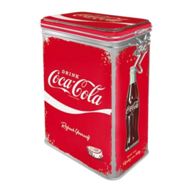 Coca-Cola - Refresh Yourself​.  Bewaarblik met clipsluiting.