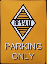 Renault Parking. Koelkastmagneet 8 cm x 6 cm.