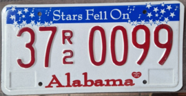 Alabama Originele license plate . Amerikaanse kentekenplaat