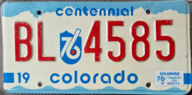 Colorado  Originele License Plate