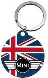 Mini Cooper Union Jack Sleutelhanger