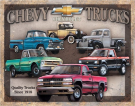 Chevy Truck Tribute. Metalen wandbord 31,5 x 40,5 cm.