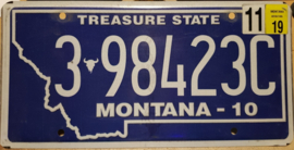 Montana Originele license plate  .