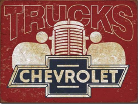 Chevrolet Trucks 40s  Metalen wandbord 31,5 x 40,5 cm.