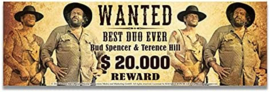 Bud Spencer & Terence Hill Wanted. Emaille Drinkbeker.