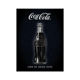 Coca Cola Sign of Good Taste. Koelkastmagneet 8 cm x 6 cm.