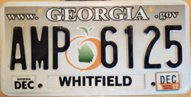 Georgia orginele license plate  .