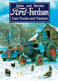 Ford and Fordson Sales and Service Metalen wandbord 30 x 40 cm